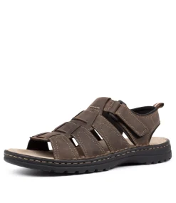 COLORADO Casuals|Sandals-HOOK BROWN LEATHER