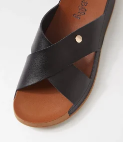 Women I LOVE BILLY Flats|Sandals-Houghton Black Sandals