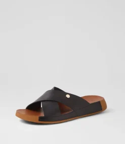Women I LOVE BILLY Flats|Sandals-Houghton Black Sandals