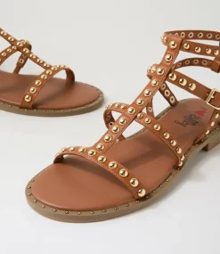 Women I LOVE BILLY Flats|Sandals-Howie Tan Sandals