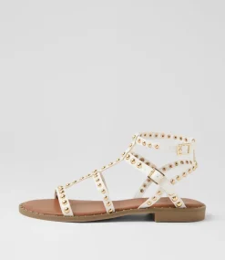 Women I LOVE BILLY Flats|Sandals-Howie White Sandals