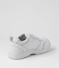 COLORADO Sport School Shoes|Junior School Shoes-Hype Jnr Lace E White Leather Sneakers