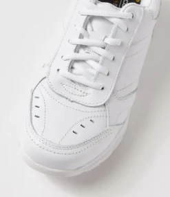 COLORADO Sport School Shoes|Senior School Shoes-Hype Snr E Lace White Leather Sneakers