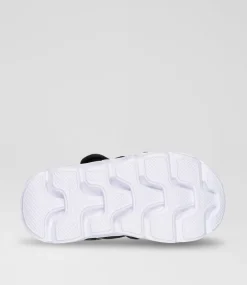 SKECHERS Sport School Shoes-Hypno Toddler Black Lime Sneakers