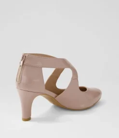 Women I LOVE BILLY Heels-Ichiko W Taupe Patent Pu Pump Heels