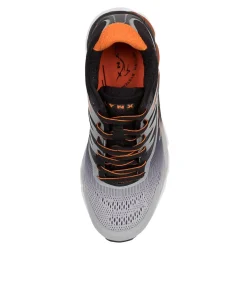 LYNX Sport School Shoes|Junior School Shoes-ICLIPSE JNR GREY-ORANGE