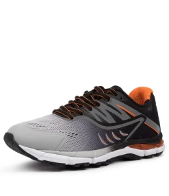 LYNX Sport School Shoes|Junior School Shoes-ICLIPSE JNR GREY-ORANGE