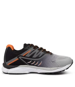 LYNX Sport School Shoes|Junior School Shoes-ICLIPSE JNR GREY-ORANGE
