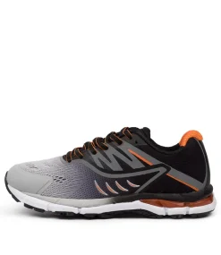 LYNX Sport School Shoes|Junior School Shoes-ICLIPSE JNR GREY-ORANGE