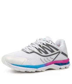 LYNX Sport School Shoes|Junior School Shoes-ICLIPSE JNR WHITE-AQUA