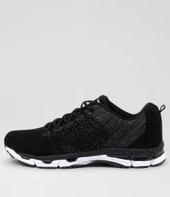 LYNX Sport School Shoes|Senior School Shoes-Ignite Snr Black White Sneakers