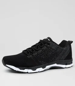 LYNX Sport School Shoes|Senior School Shoes-Ignite Snr Black White Sneakers