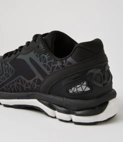 LYNX Sport School Shoes|Junior School Shoes-Illume Jnr Lace Black White Sneakers