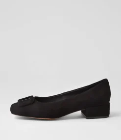 Women DIANA FERRARI Dress|Heels-Indiarna Black Suede Heels