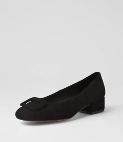 Women DIANA FERRARI Dress|Heels-Indiarna Black Suede Heels