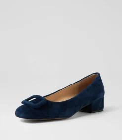 Women DIANA FERRARI Dress|Heels-Indiarna Navy Suede Heels