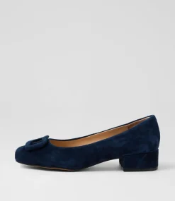 Women DIANA FERRARI Dress|Heels-Indiarna Navy Suede Heels