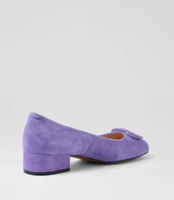 Women DIANA FERRARI Dress|Heels-Indiarna Violet Suede Heels