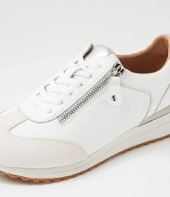 Women DIANA FERRARI Sneakers-Ingryd White Leather Sneakers