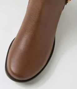 Women SUPERSOFT Boots|Comfort-Inis Coffee Leather Calf Boots