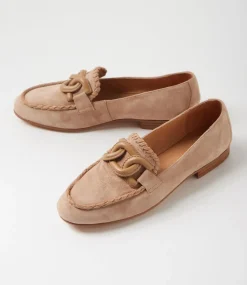 Women DIANA FERRARI Loafers|Flats-Ipitomy Mushroom Suede Loafers