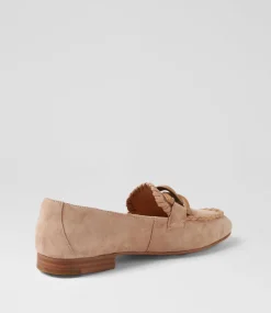 Women DIANA FERRARI Loafers|Flats-Ipitomy Mushroom Suede Loafers