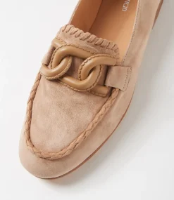 Women DIANA FERRARI Loafers|Flats-Ipitomy Mushroom Suede Loafers
