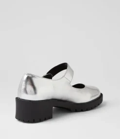 Women I LOVE BILLY Heels-Iredele Silver Heels
