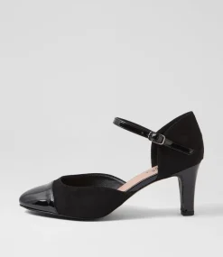 Women I LOVE BILLY Heels-Irella W Black Multi Heels