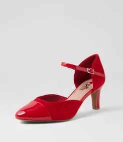Women I LOVE BILLY Heels-Irella W Dark Red Multi Heels