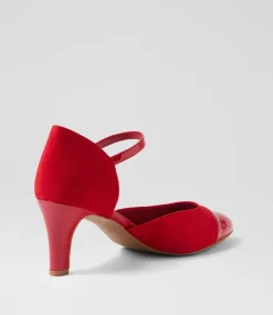 Women I LOVE BILLY Heels-Irella W Dark Red Multi Heels