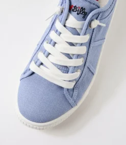 Women I LOVE BILLY Sneakers-Isaiah Chambray Blue Canvas Sneakers
