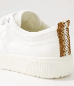 Women I LOVE BILLY Sneakers-Isaiah White Recycled Canvas Sneakers