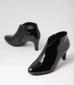 Women I LOVE BILLY Boots-Ishee W Black Patent Pu Ankle Boots