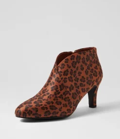 Women I LOVE BILLY Boots-Ishee W Leopard Microsuede Ankle Boots