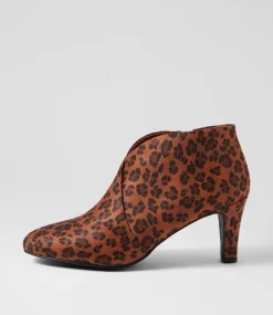 Women I LOVE BILLY Boots-Ishee W Leopard Microsuede Ankle Boots