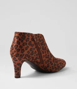 Women I LOVE BILLY Boots-Ishee W Leopard Microsuede Ankle Boots