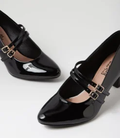 Women I LOVE BILLY Heels-Isola W Black Patent Pu Heels