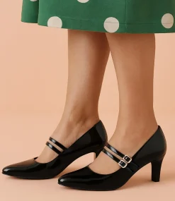 Women I LOVE BILLY Heels-Isola W Black Patent Pu Heels