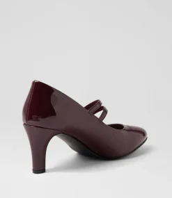 Women I LOVE BILLY Heels-Isola W Burgundy Patent Pu Heels