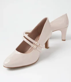 Women I LOVE BILLY Heels-Isola W Nude Patent Pu Heels