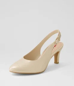 Women I LOVE BILLY Heels-Itsumi W Il Platinum Lizard Heels