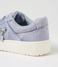 Women I LOVE BILLY Sneakers-Ivanna Sky Blue Recycled Canvas Sneakers