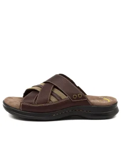 COLORADO Casuals|Sandals-IVORY CHOC TUMBLE LEATHER