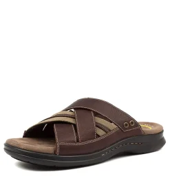 COLORADO Casuals|Sandals-IVORY CHOC TUMBLE LEATHER