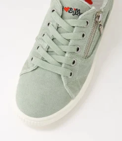 Women I LOVE BILLY Sneakers-Izzar Pistachio Recycled Canvas Sneakers