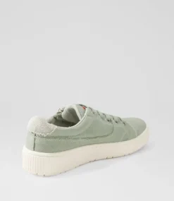Women I LOVE BILLY Sneakers-Izzar Pistachio Recycled Canvas Sneakers
