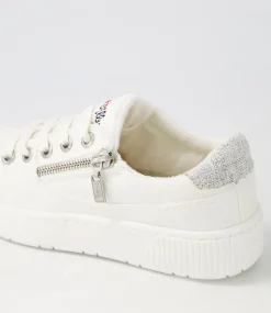 Women I LOVE BILLY Sneakers-Izzar White Recycled Canvas Sneakers
