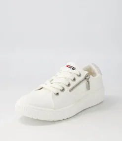 Women I LOVE BILLY Sneakers-Izzar White Recycled Canvas Sneakers