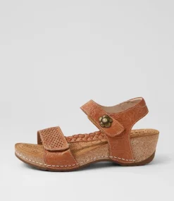 Women COLORADO Wedges|Comfort-Jade Tan Leather Sandals